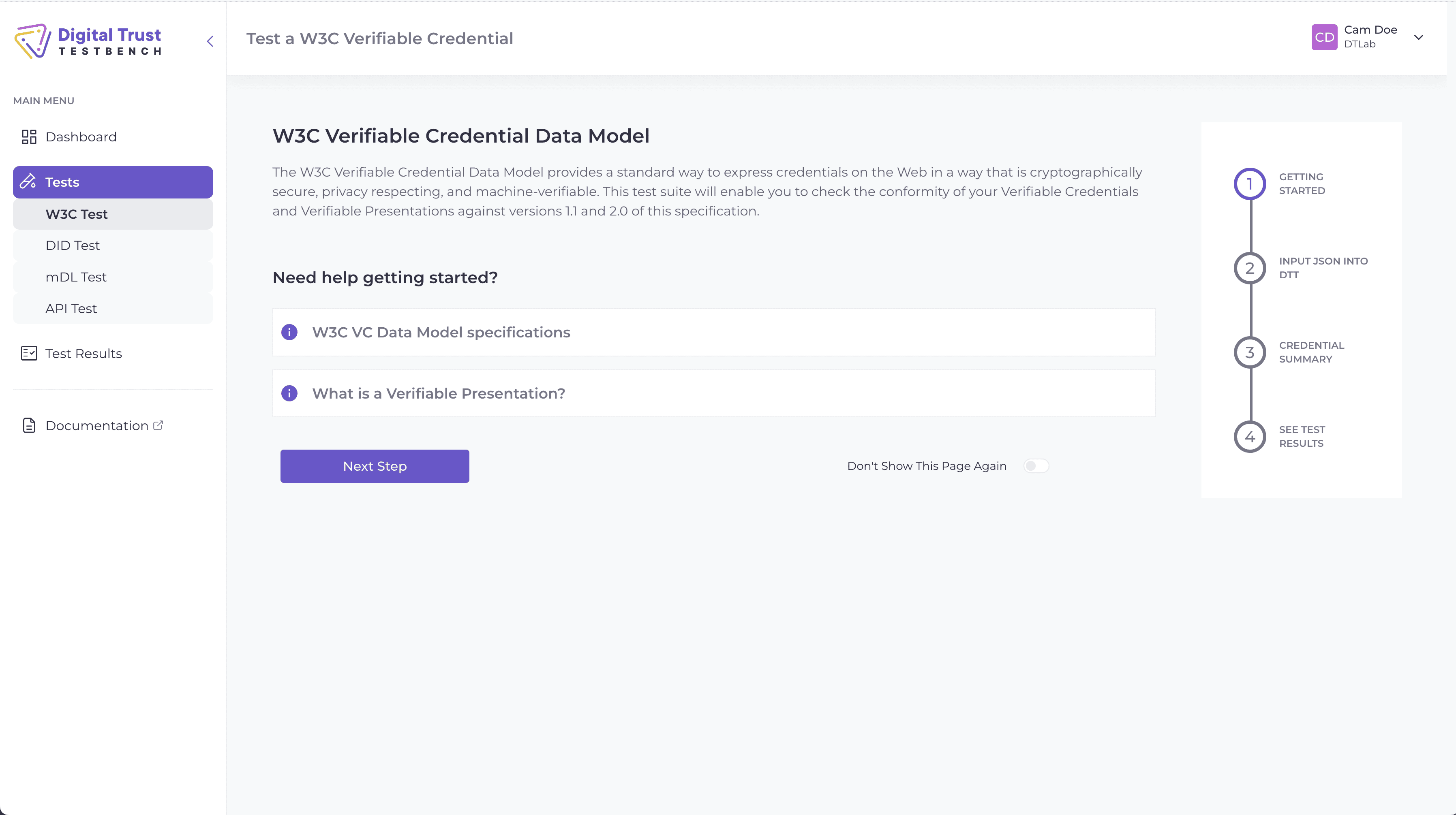 Key Feature: Visualization of the Full Credential Lifecycle